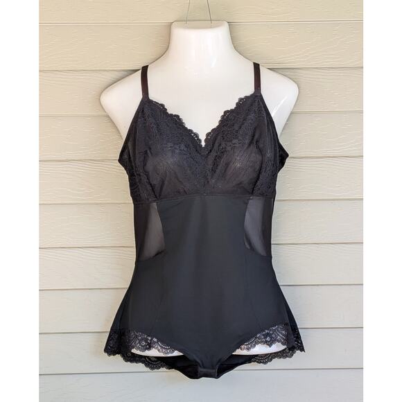 SPANX Other - Assets Spanx Red Hot Label Lace is More Lace Panty Bodysuit Teddie Size 3X
